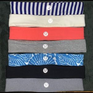 Bundle of 7 lululemon Slipless headbands
